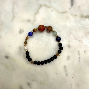 Basic bracelet with lots of different beads